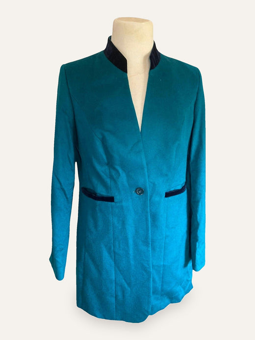 Piacenza 1733 Pure Cashmere Velvet-Trim Coat