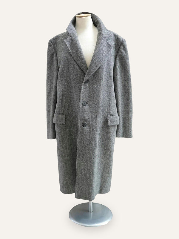 Wool Herringbone Coat