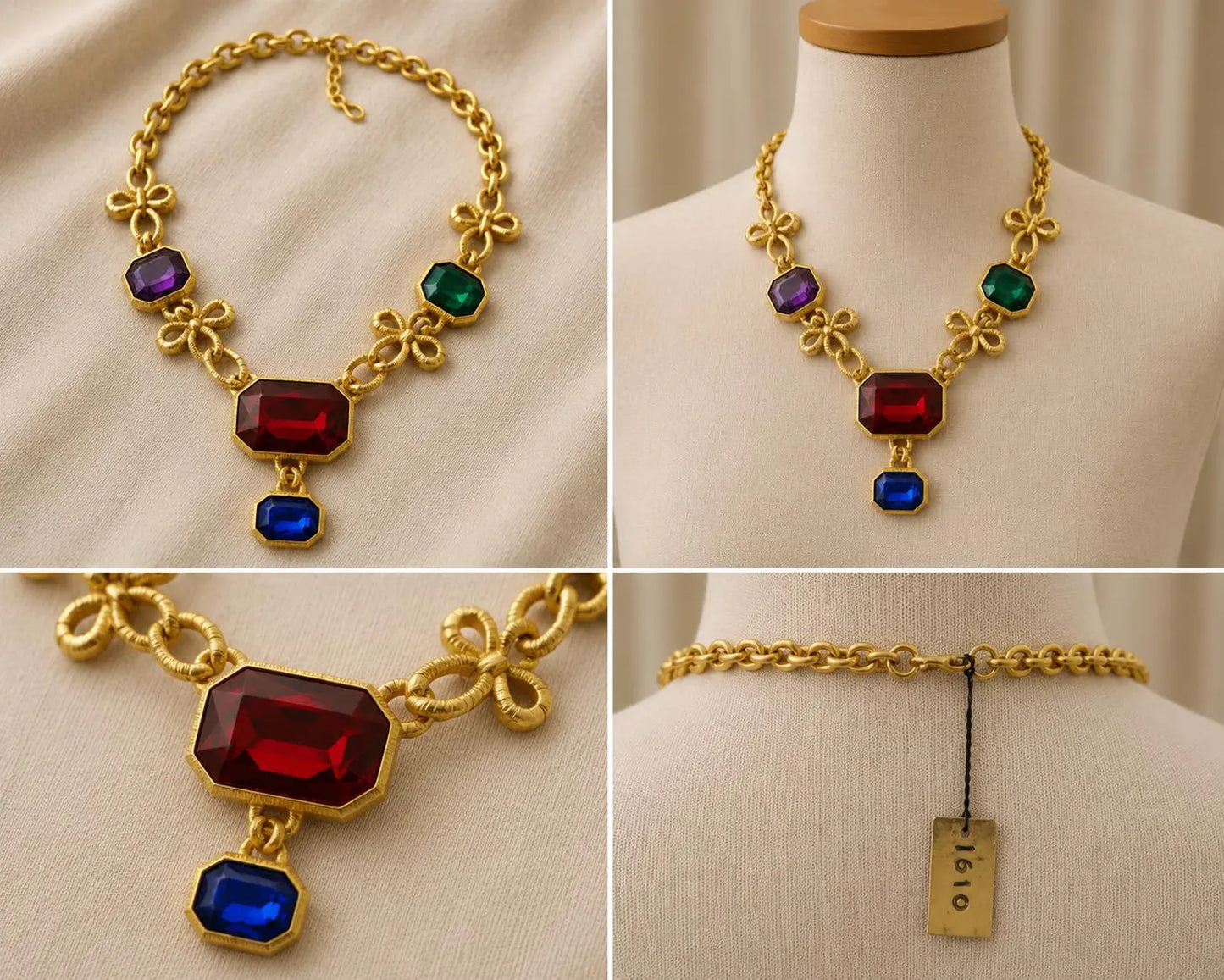 Vanity of New York Jewelled Link Necklace