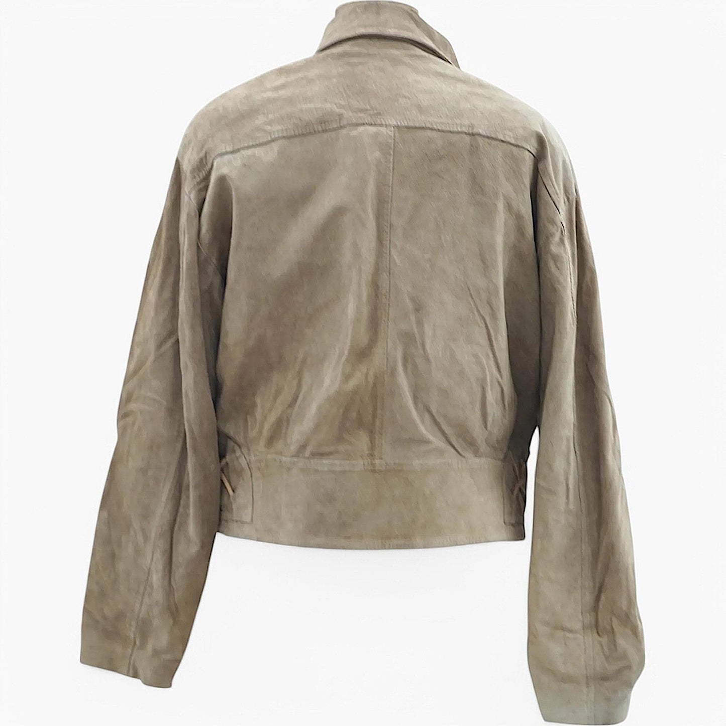 USA Suede Belted Jacket Cartographic Lining