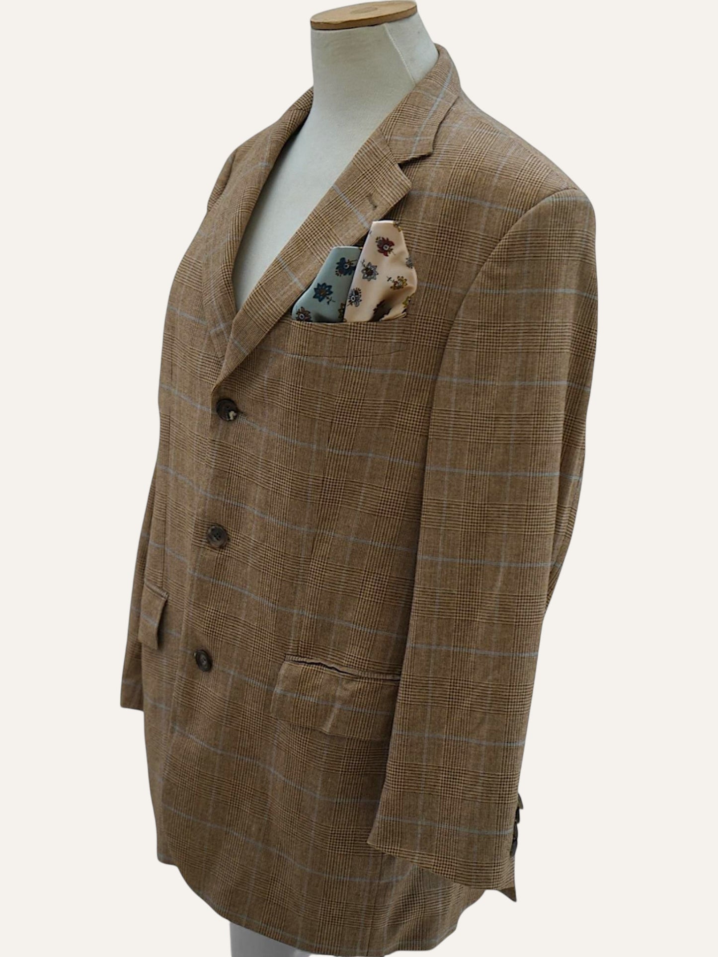 Braun Hamburg Pure Cashmere Prince of Wales Blazer