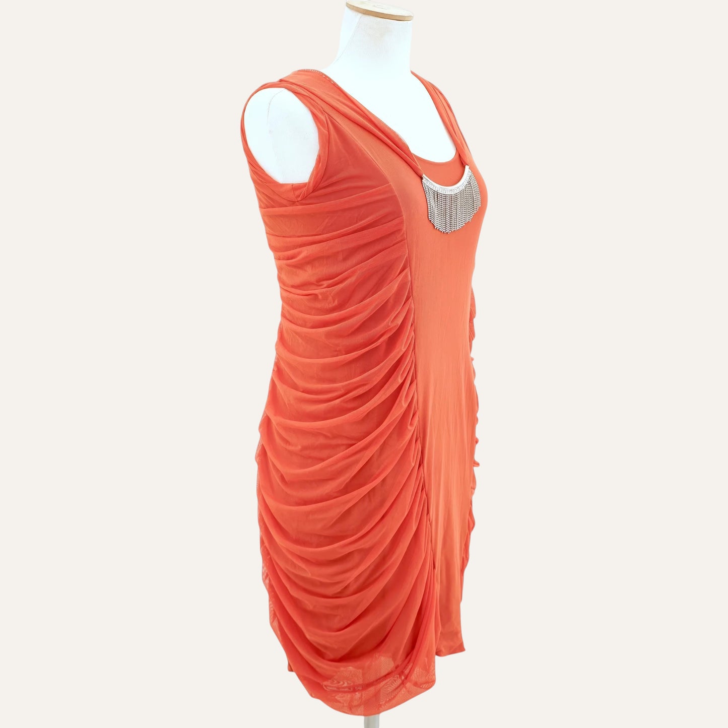 Ruched Sleeveless Dress