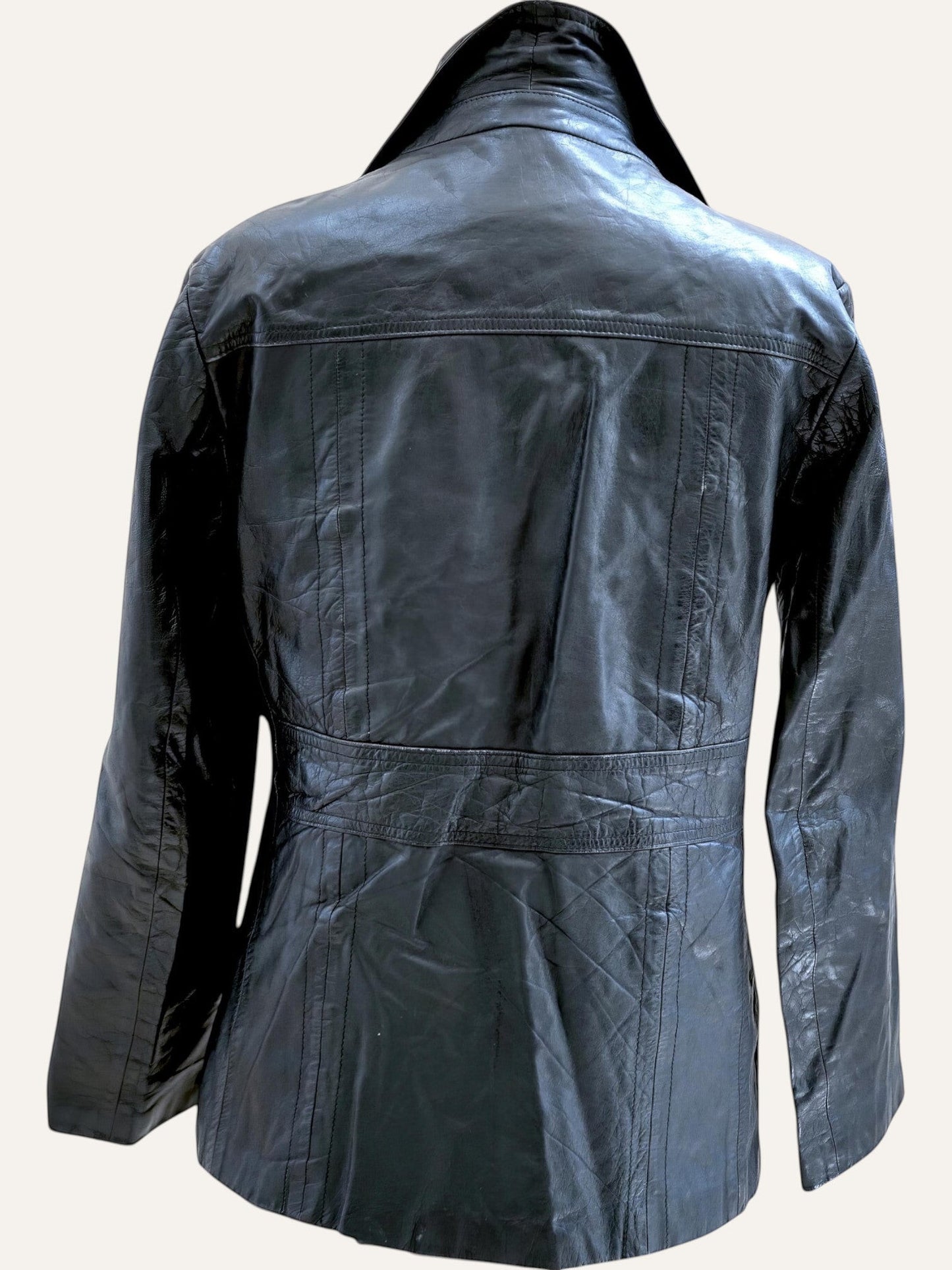 1990's Slim Fit Genuine Leather Jacket