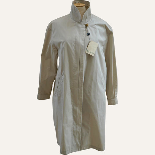 Aquarama Pleated-Chest Balmacaan Coat