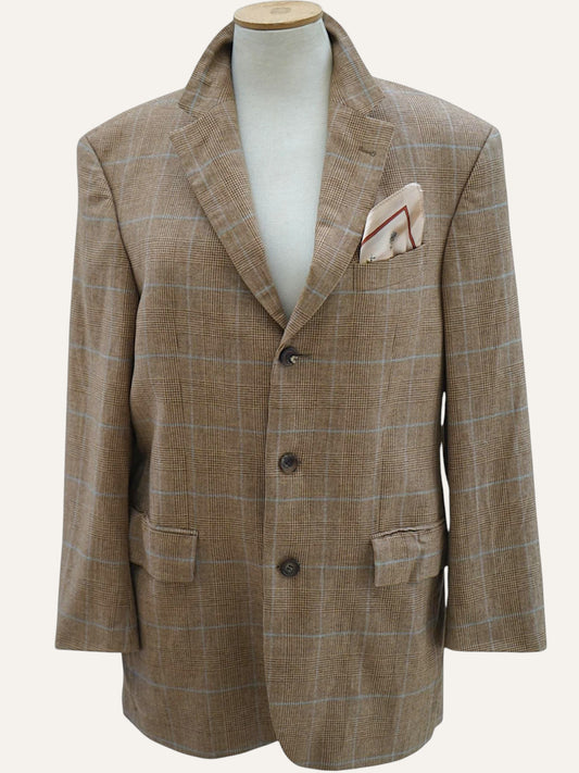 Braun Hamburg Pure Cashmere Prince of Wales Blazer