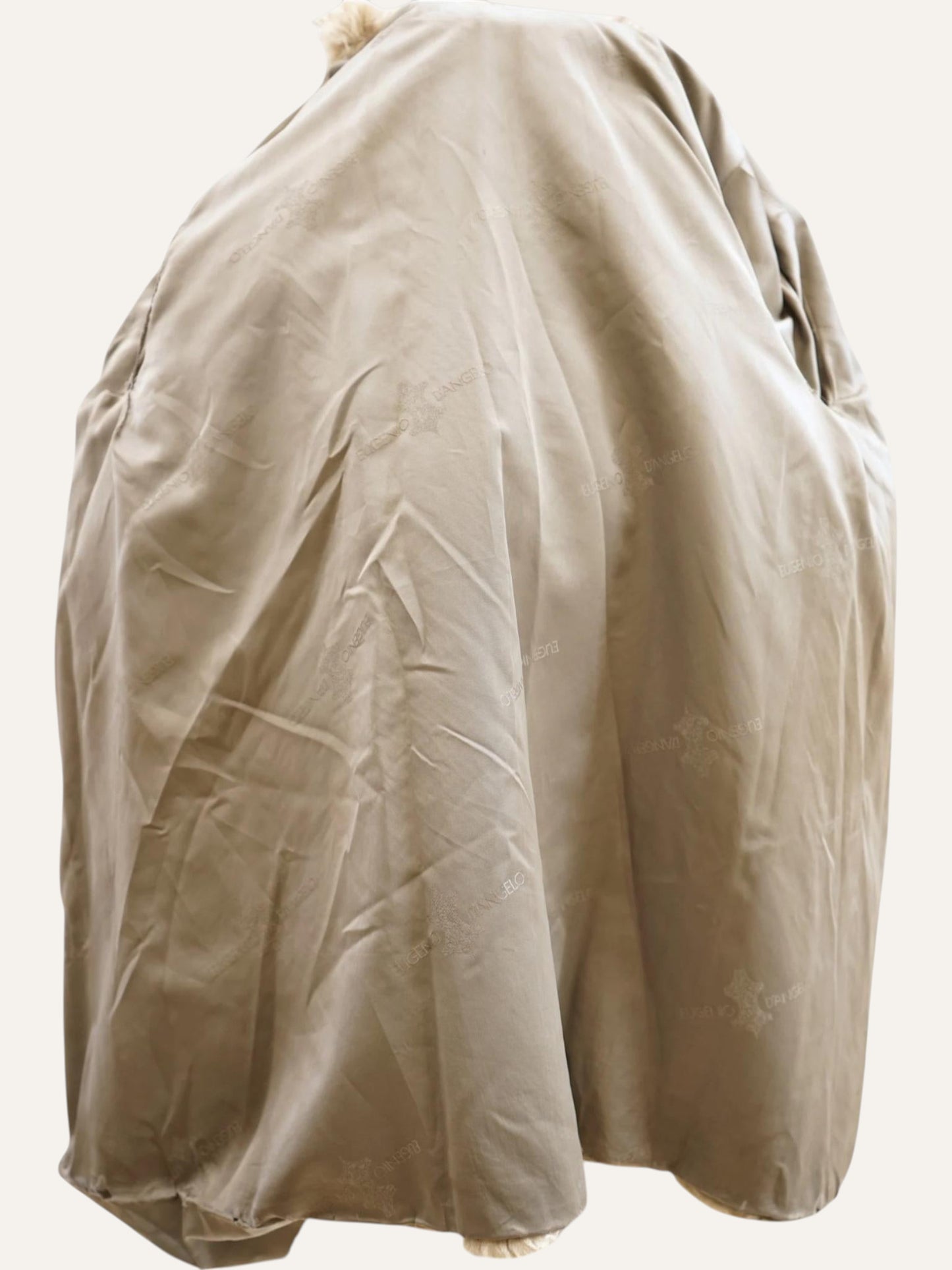 Ivory White Real Fur Coat