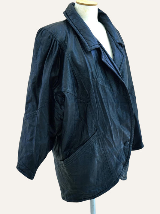 Y2K Oversized Leather Coat