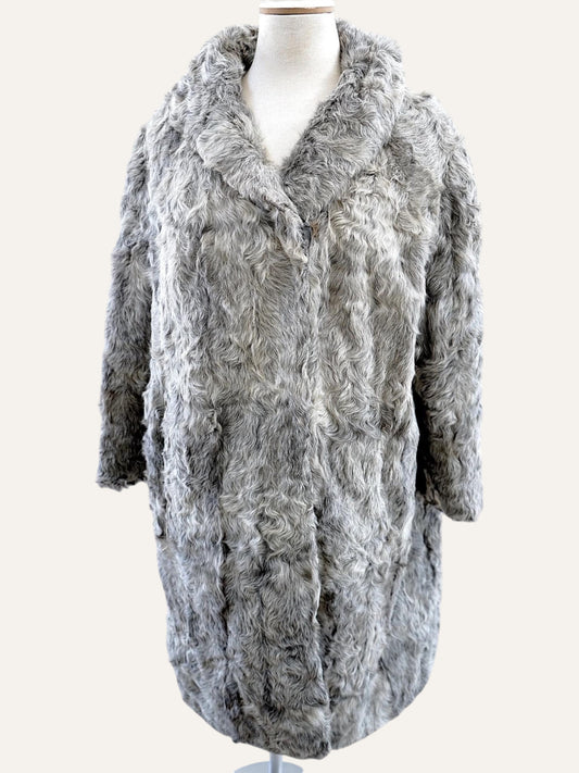 Artisan Textured Fur Swing Coat