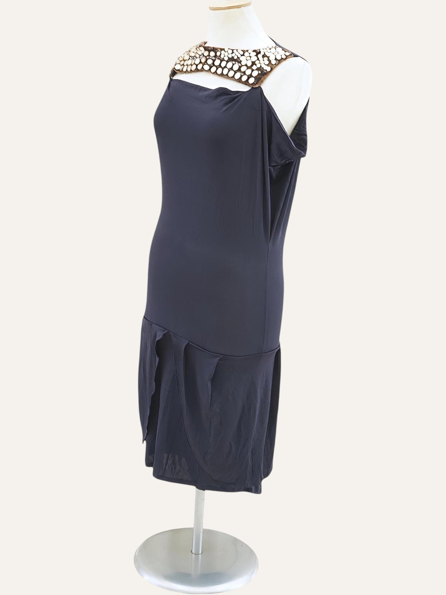 Rhinestone Jewelled Collar Necklace Dress