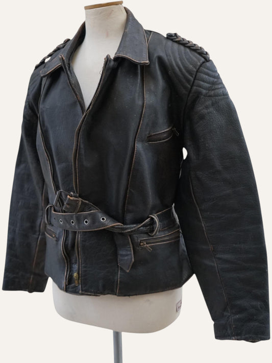 Patina Wrap Leather Jacket