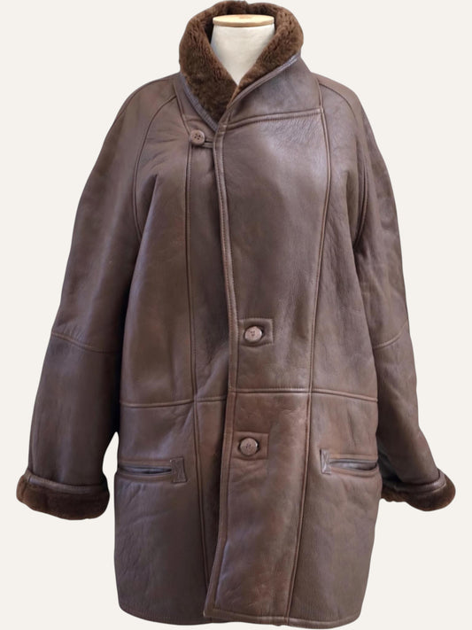 A & B Men's Shearling Coat