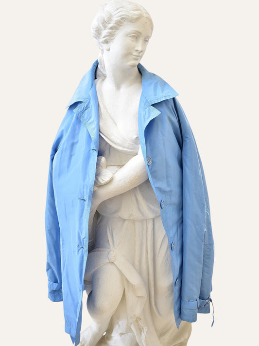 Escada Powder Blue Trench Jacket
