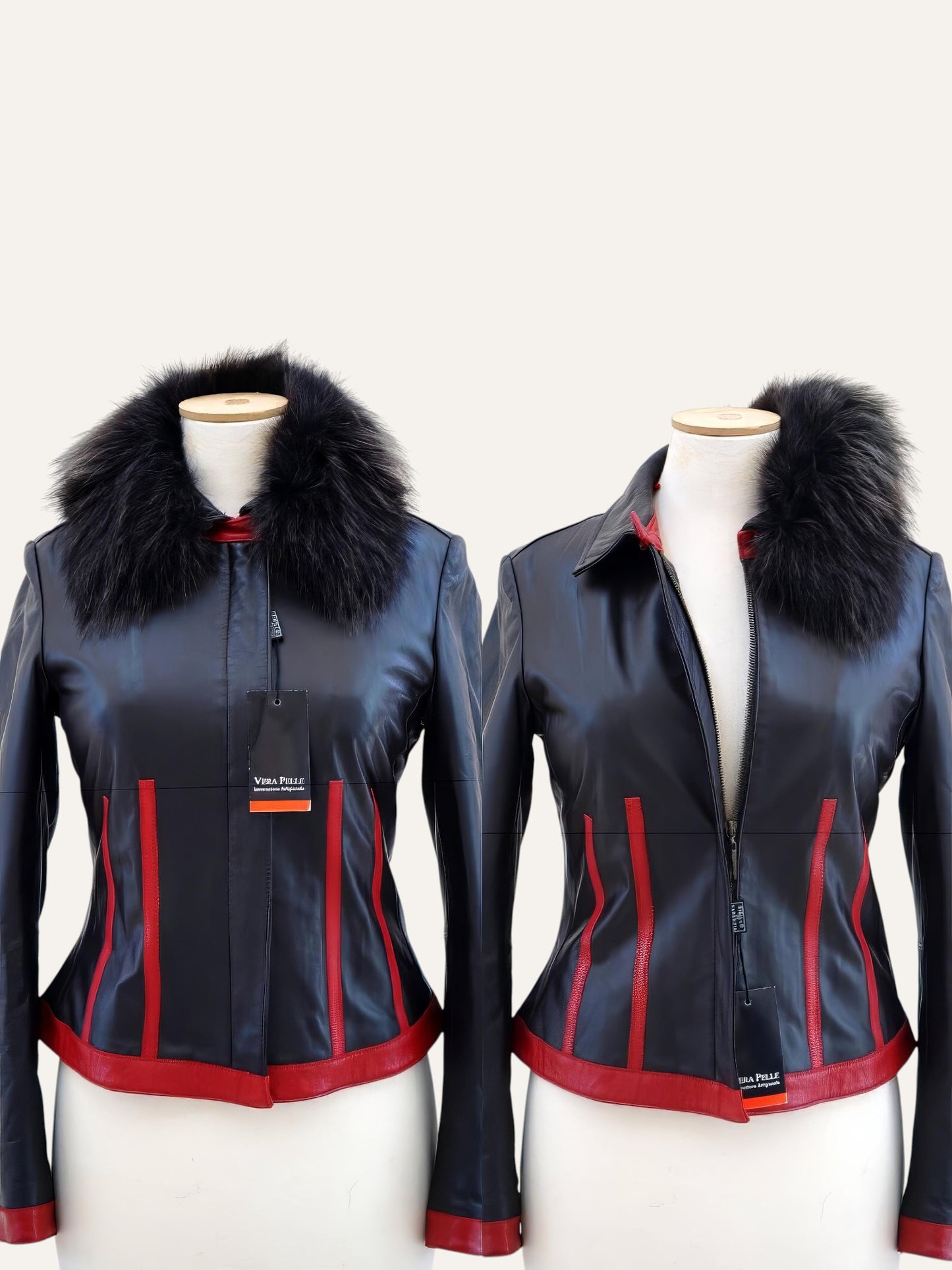 Vera Pelle Slim Fit Leather Jacket