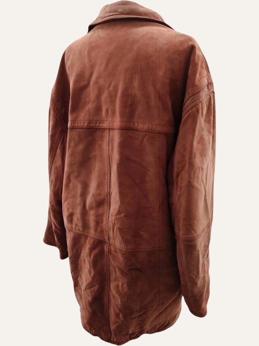 Leather Duffle Coat