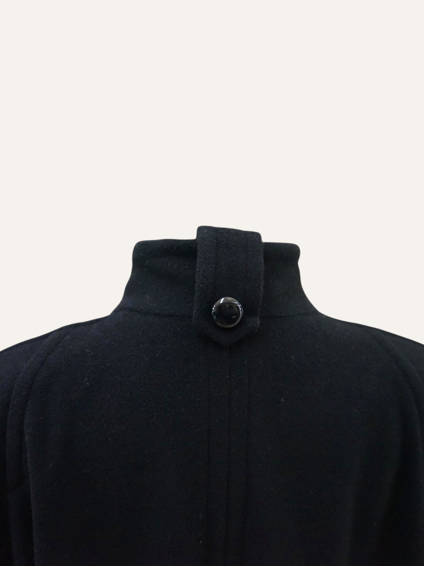 Austrian Wool Double-Breasted Cocoon Maxi Coat