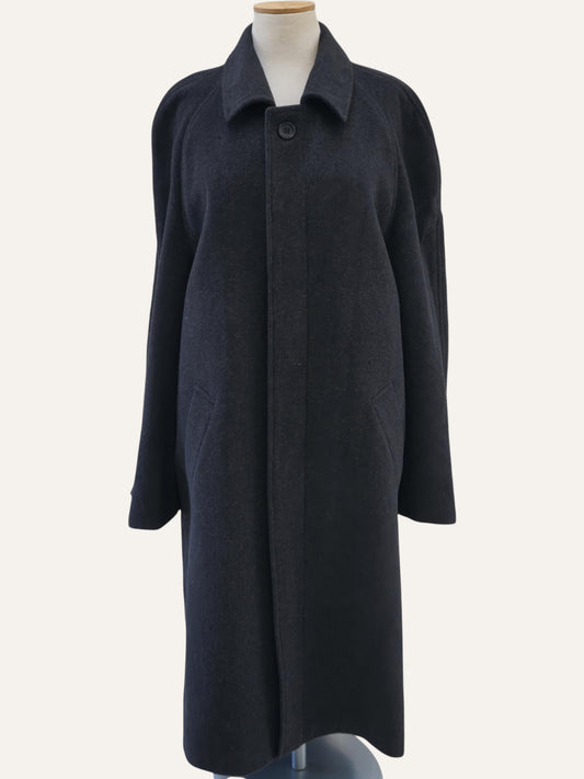 YORN Pure Cashmere Balmacaan Maxi Coat