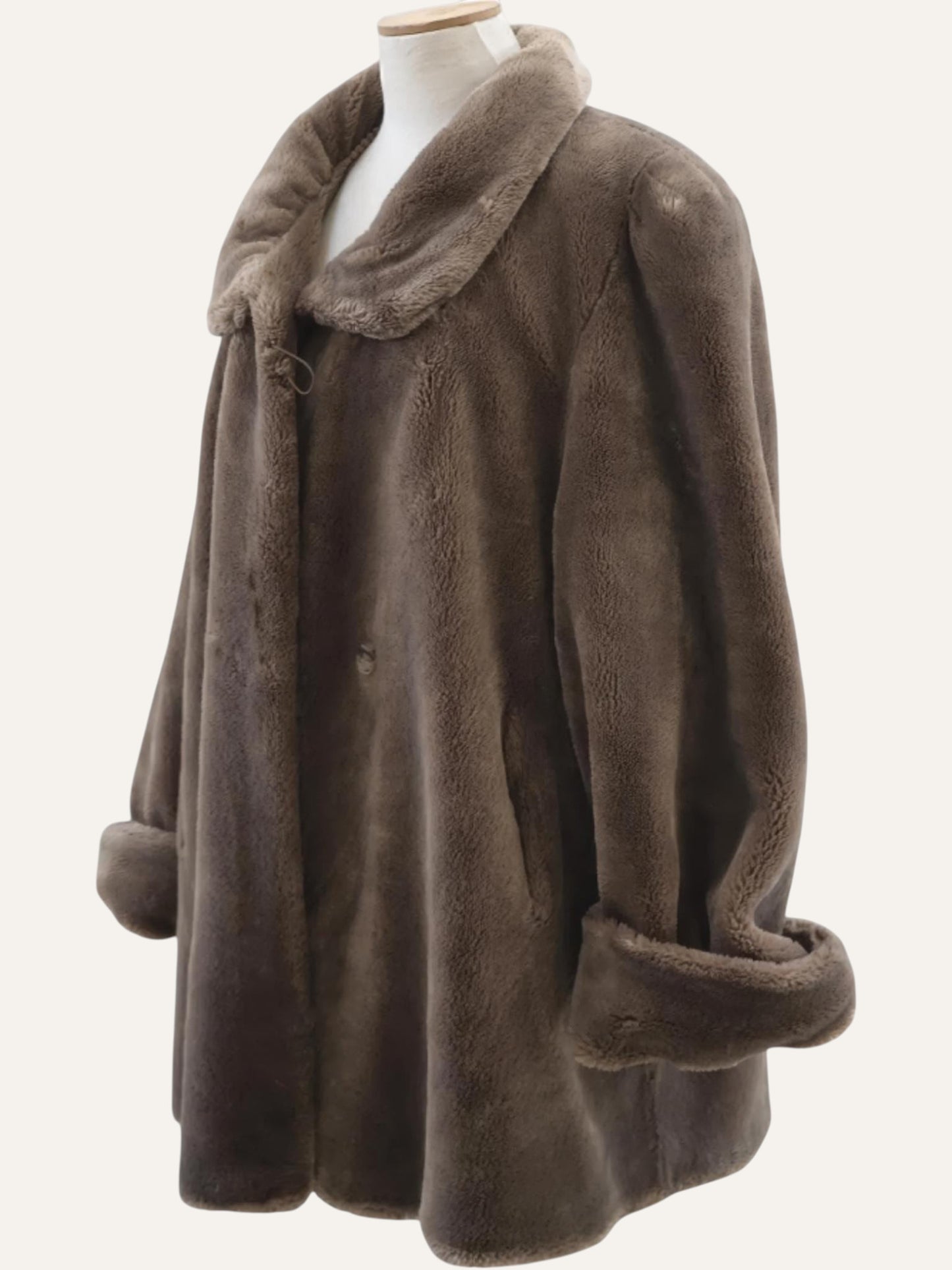 Vintage Teddy Faux Fur Coat