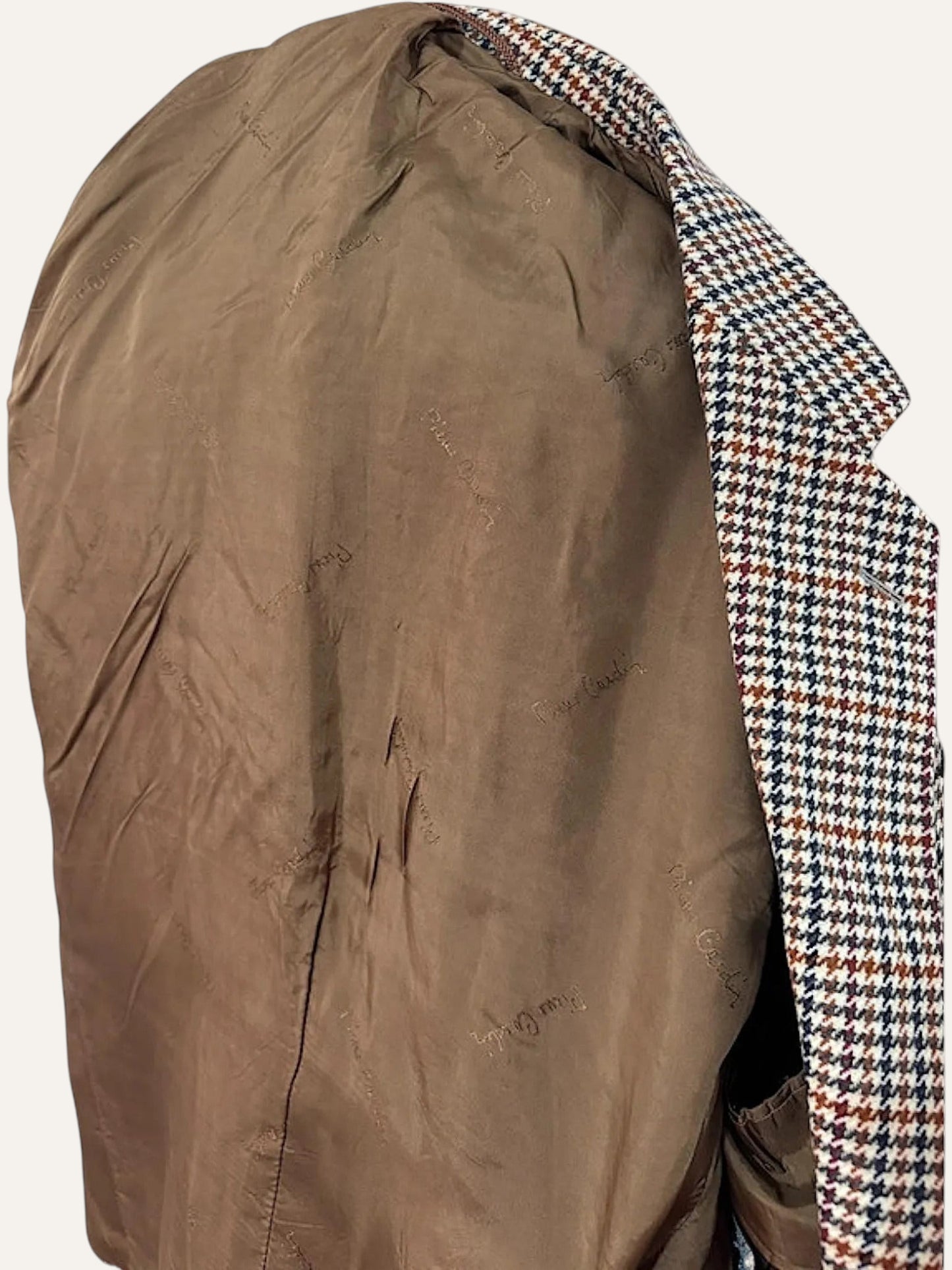 Pierre Cardin Cashmere & Wool Houndstooth Blazer