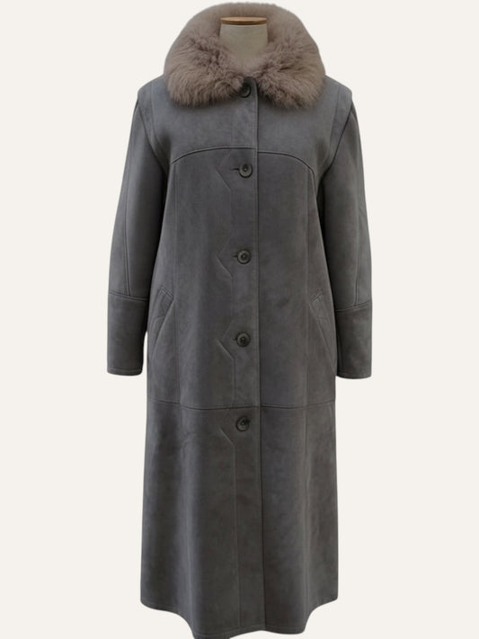 Vintage Long Shearling Coat