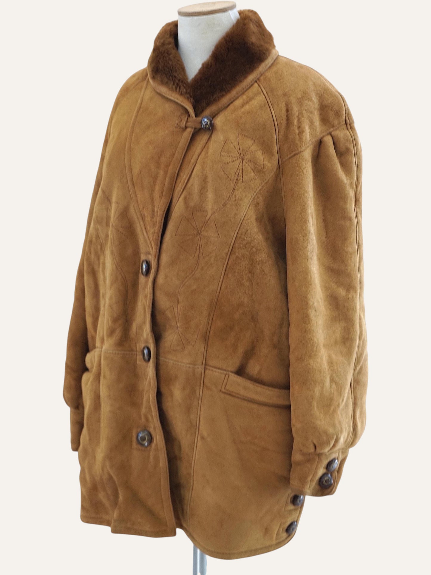 Parma Sheepskin Batwing Shearling Coat