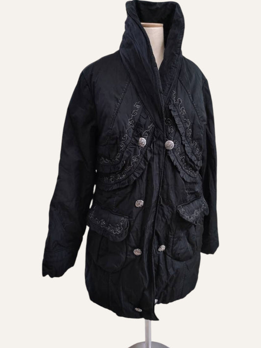 Embroidered Trench Jacket