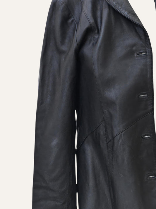Real Leather Maxi Coat