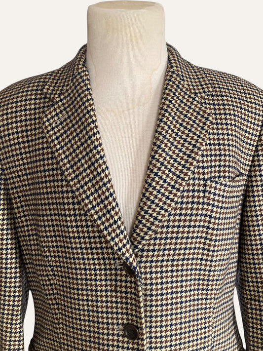 Windsor Cashmere Houndstooth Blazer