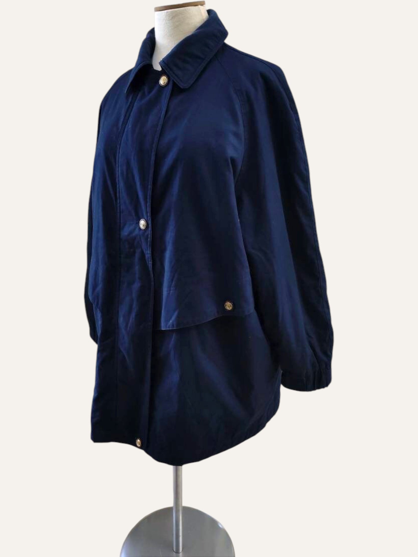 Padded Parka with Gold Buttons