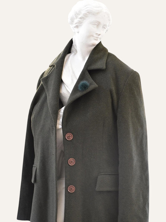 Davina Couture Wool Blend Coat
