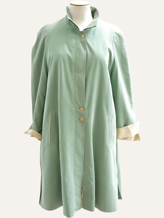 Vintage Relaxed Wool Trench Coat