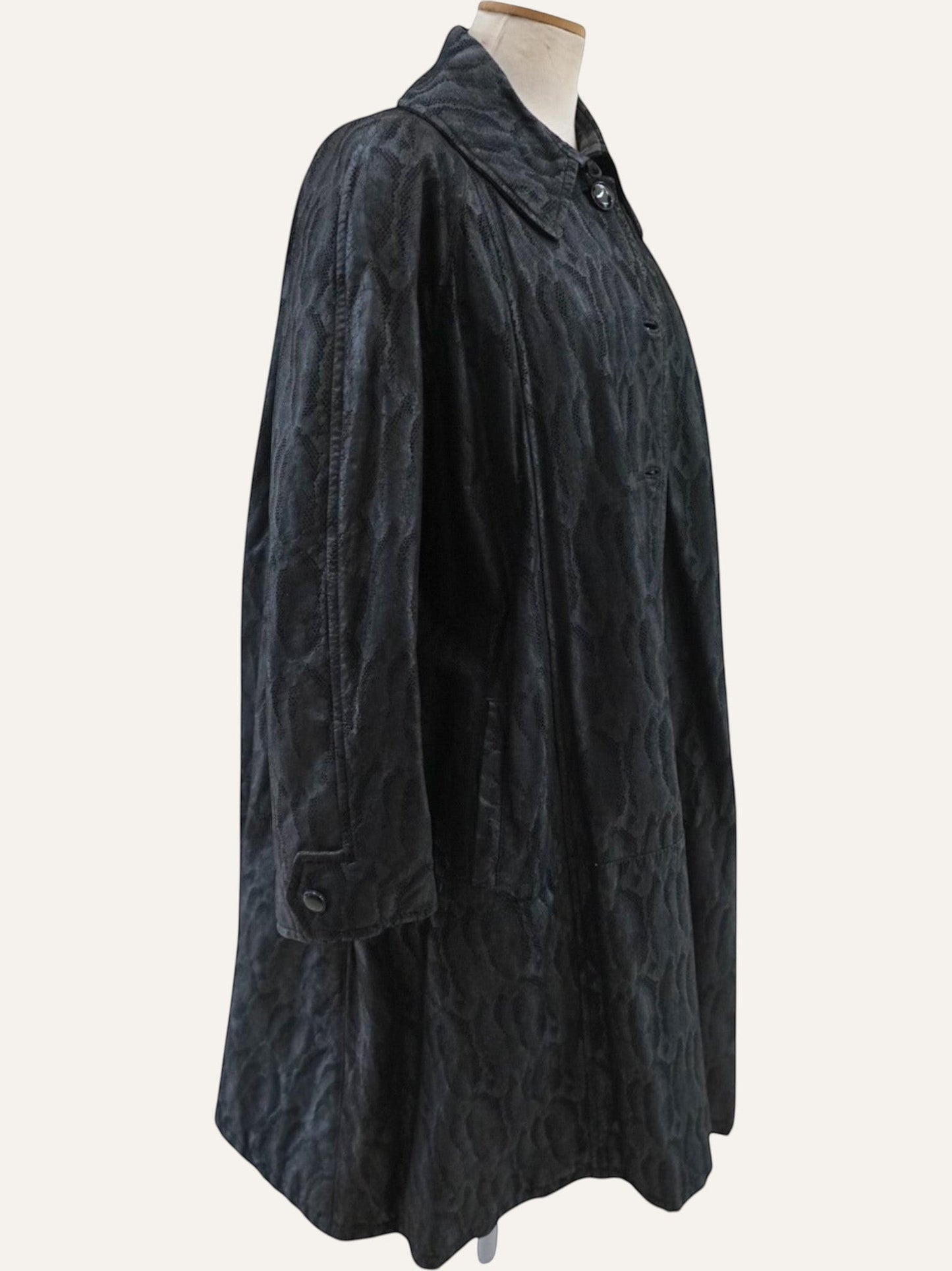 Pellicceria Guida Napoli Embossed Leather Coat