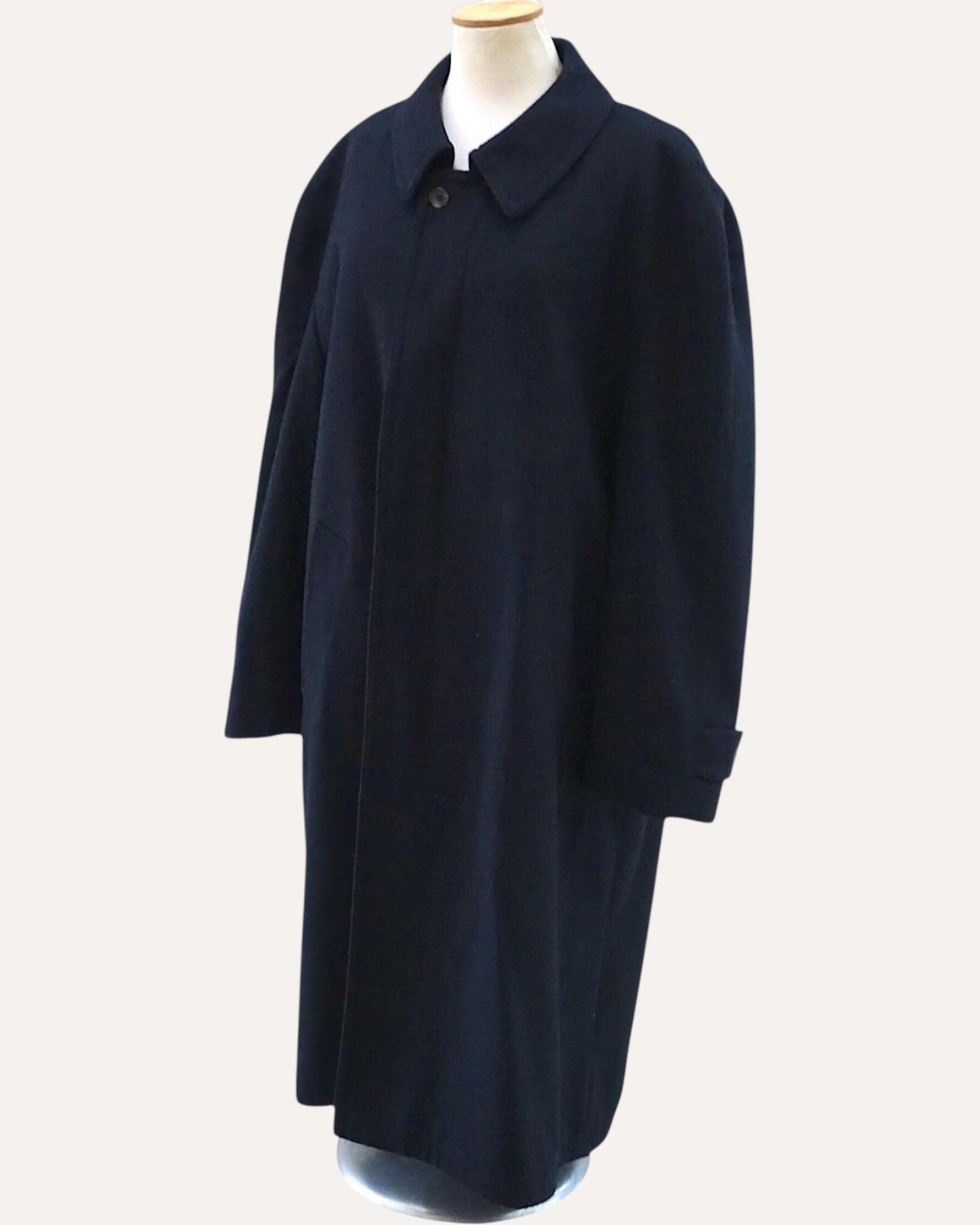 Wool Cape-Back Maxi Coat