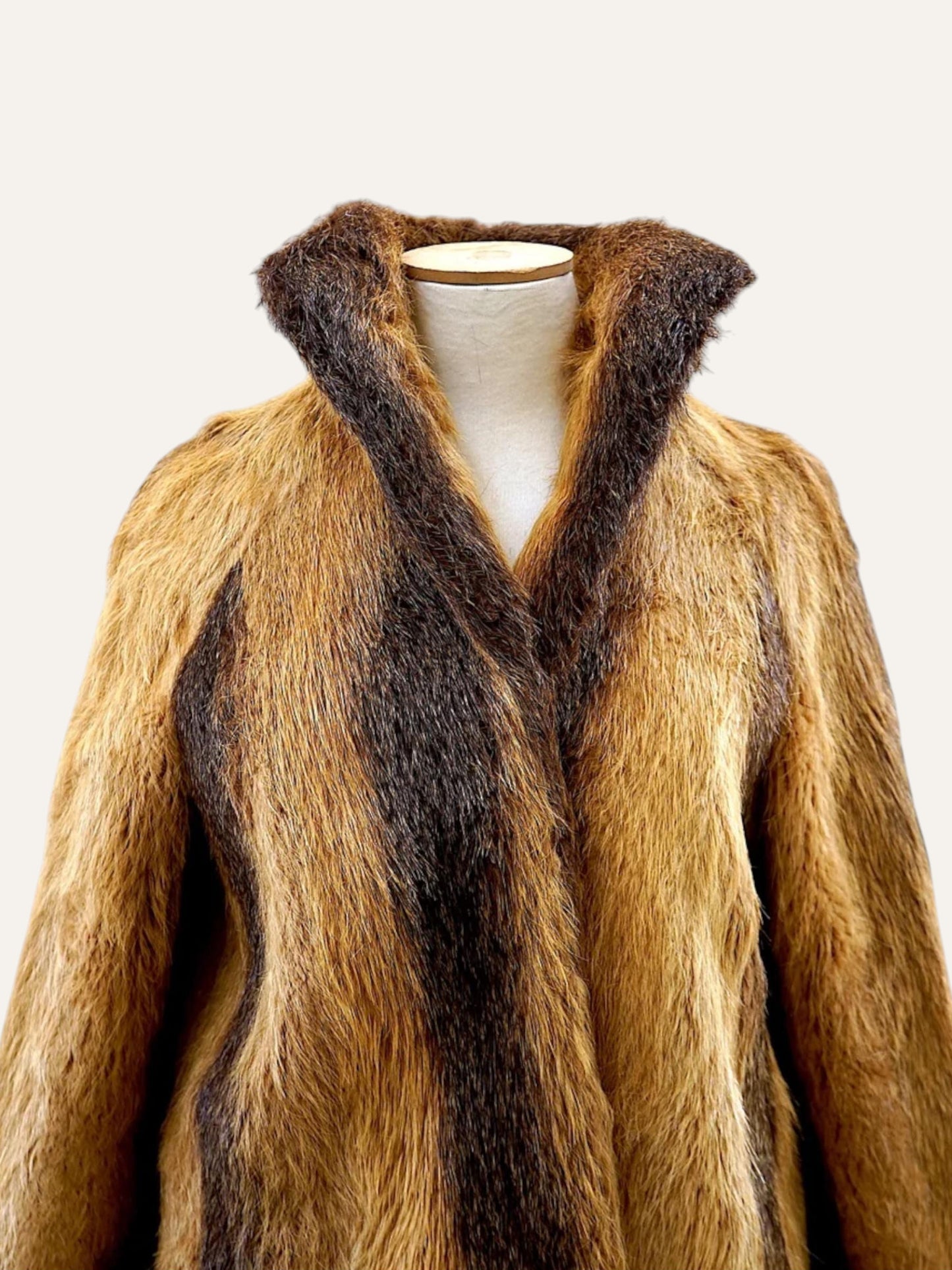 Vintage Real Fur Long Coat