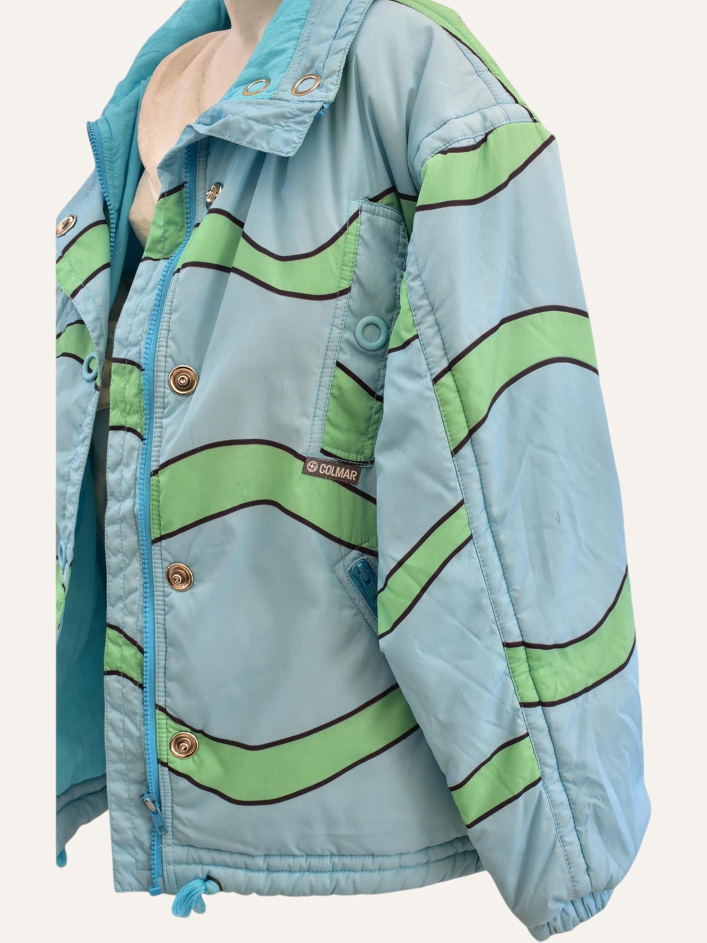 Colmar Wave Print Padded Ski Jacket