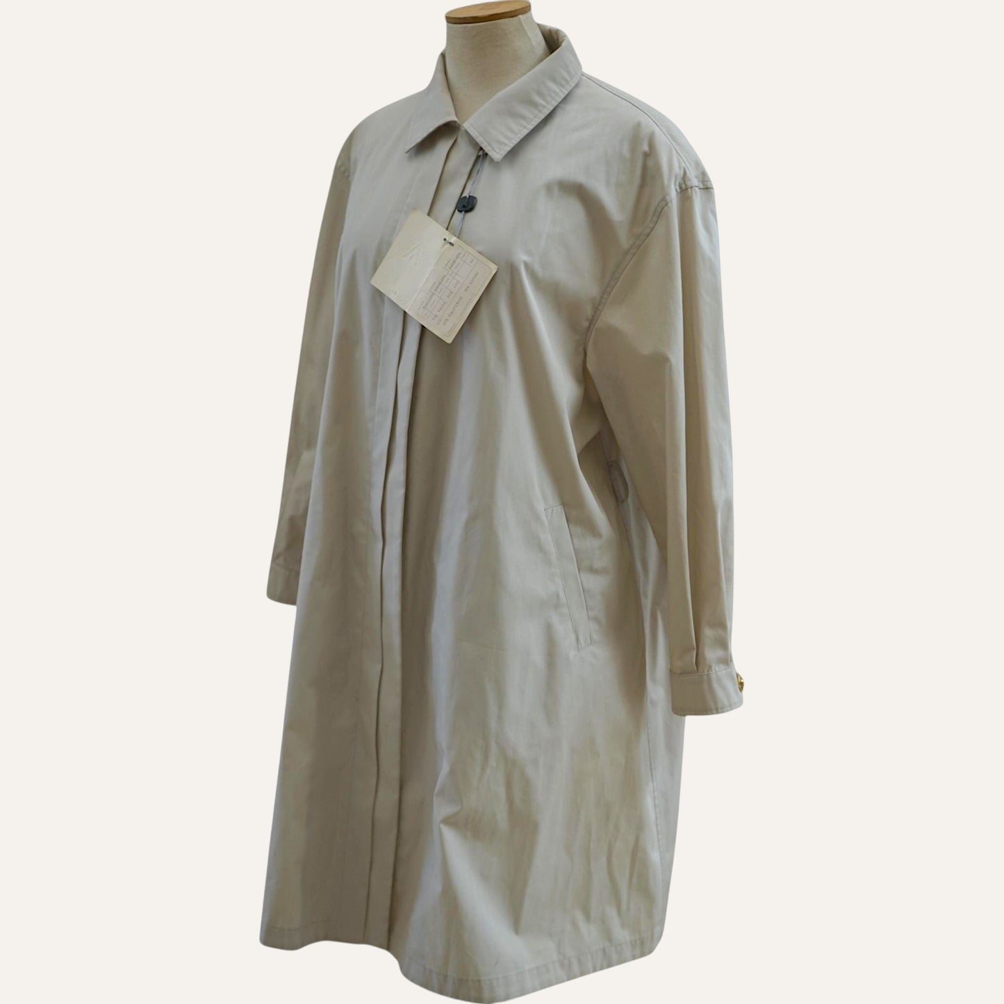 Aquarama Pleated-Chest Balmacaan Coat