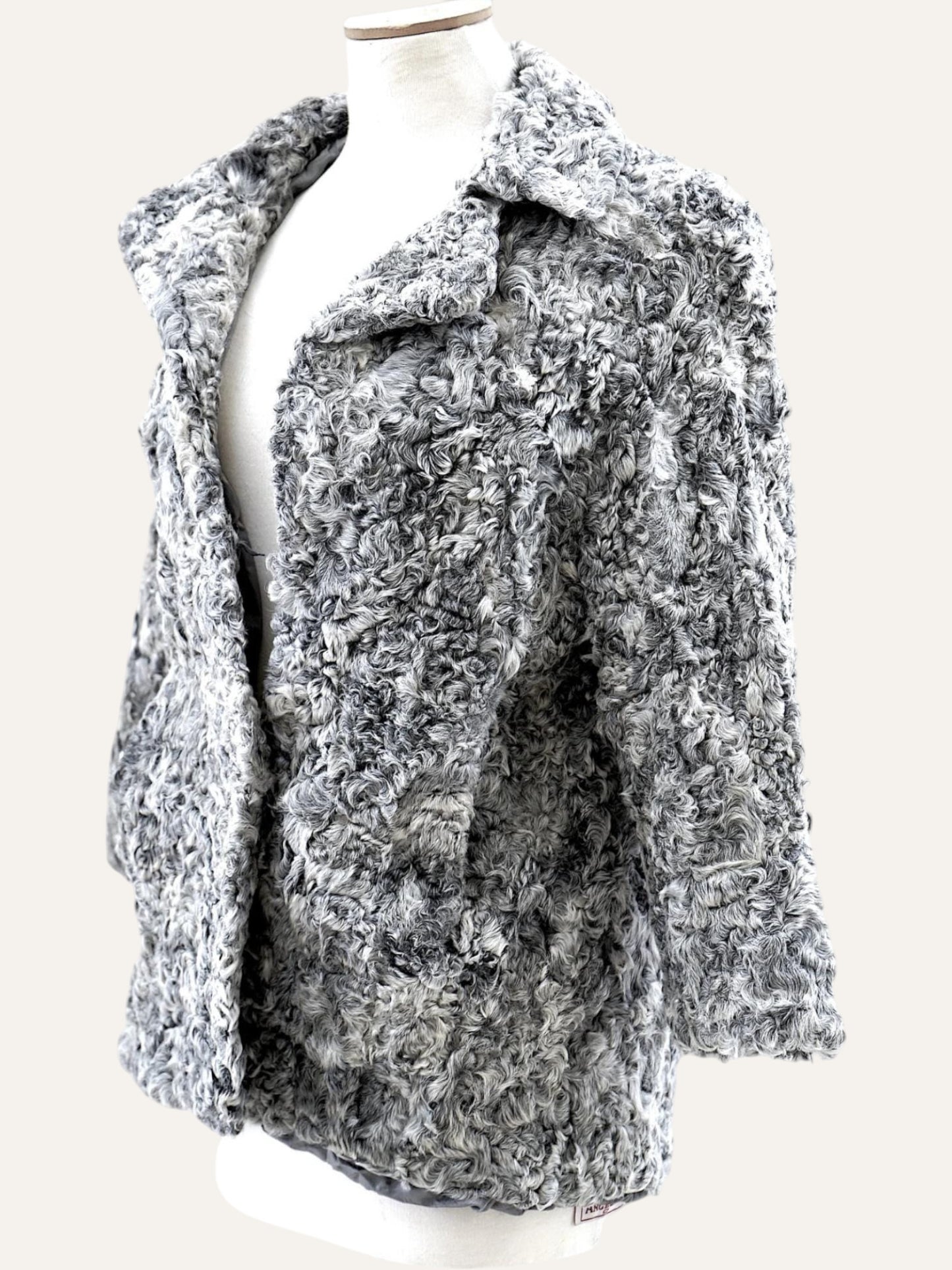 Short Natural Swakara Fur Coat