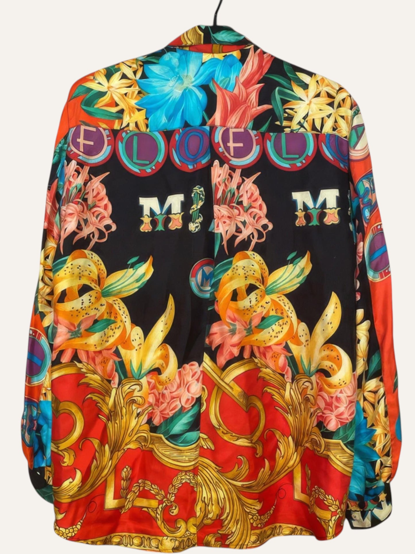 Atelier Versace Silk Miami Flambe Shirt