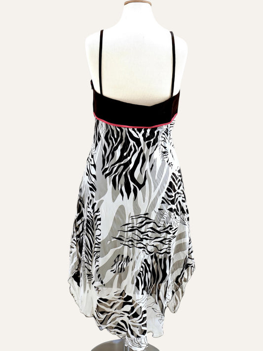 Estel Silk Animal Print Dress