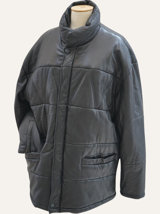 Rosner Aniline Leather Quilted Jacket