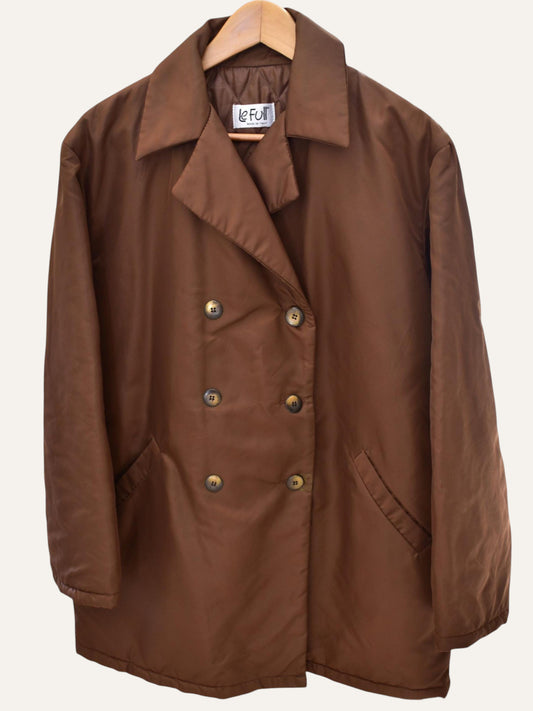Le Full Quilted Tobacco Coat