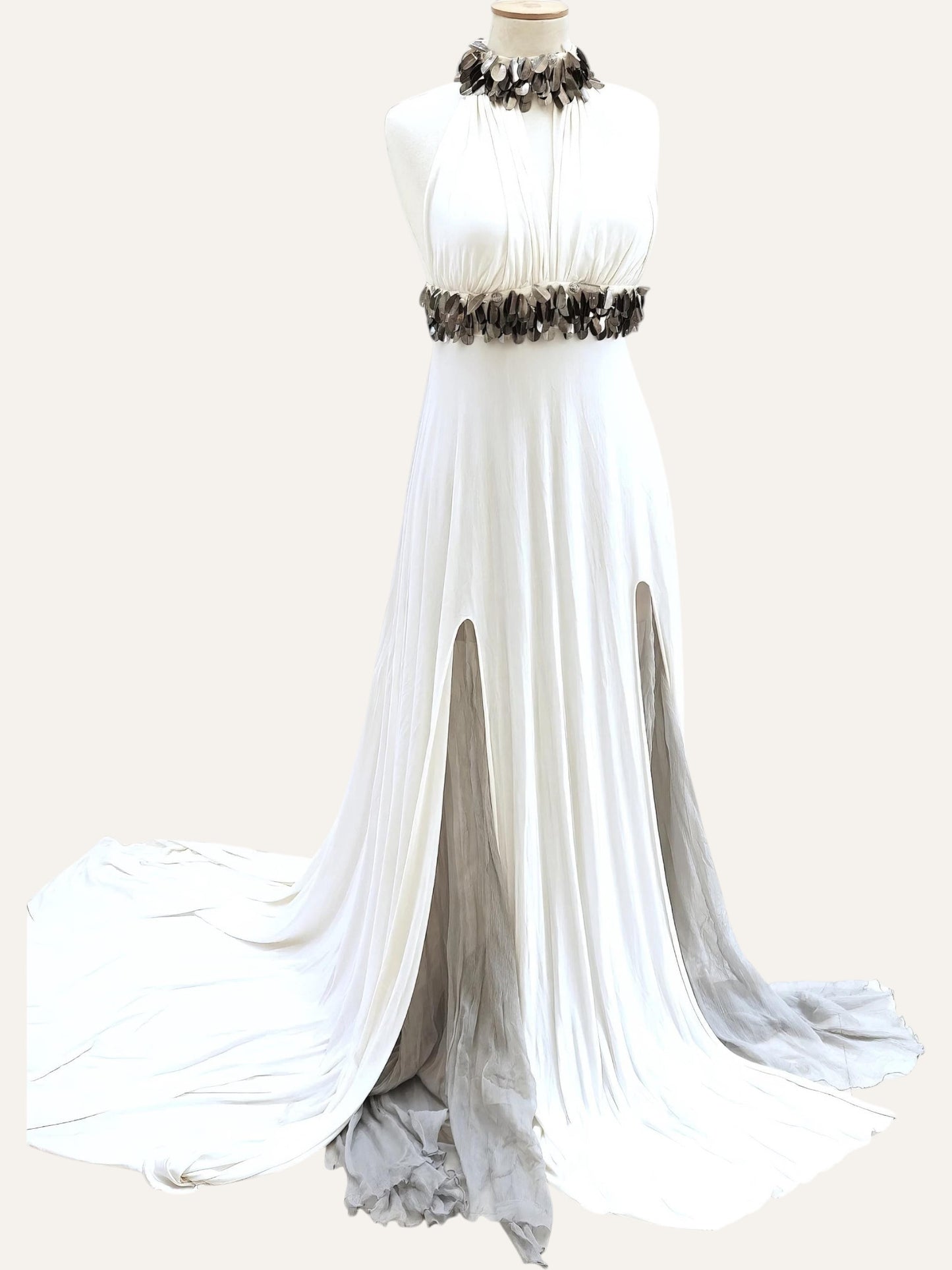 Grecian Draped Maxi Dress