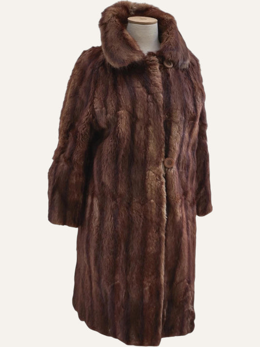 Toffee Long Fur Coat