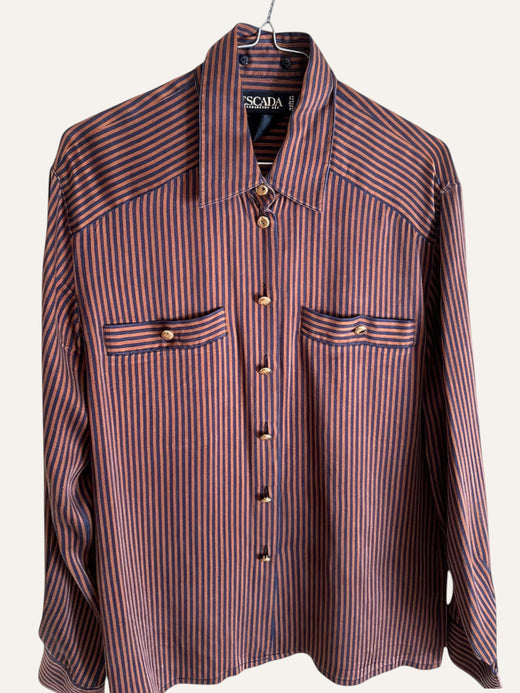 Escada Margaretha Ley Silk Stripe Shirt