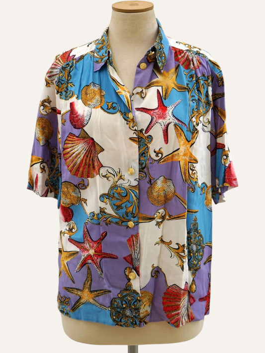Starfish Print Blouse