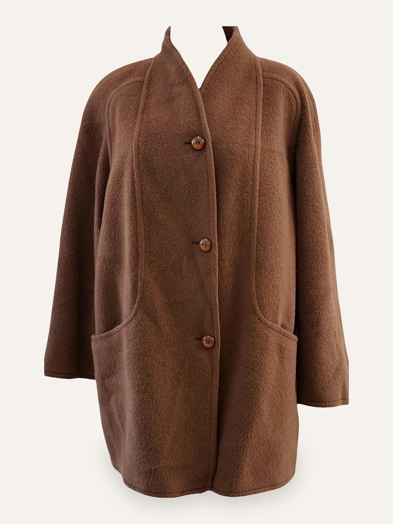 Corilady Alpaca Mohair Wool Swing Coat