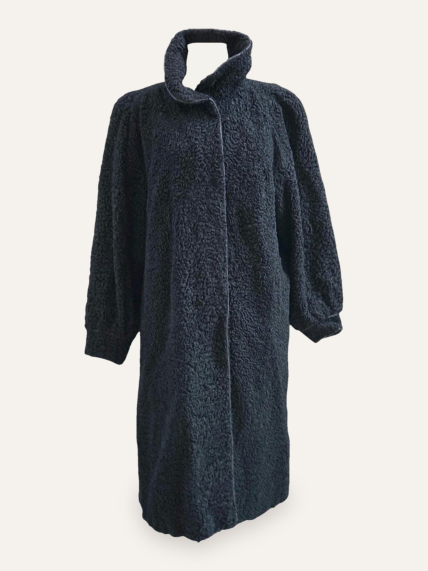 Raab & Metz Nürnberg Black Astrakhan Cocoon Coat