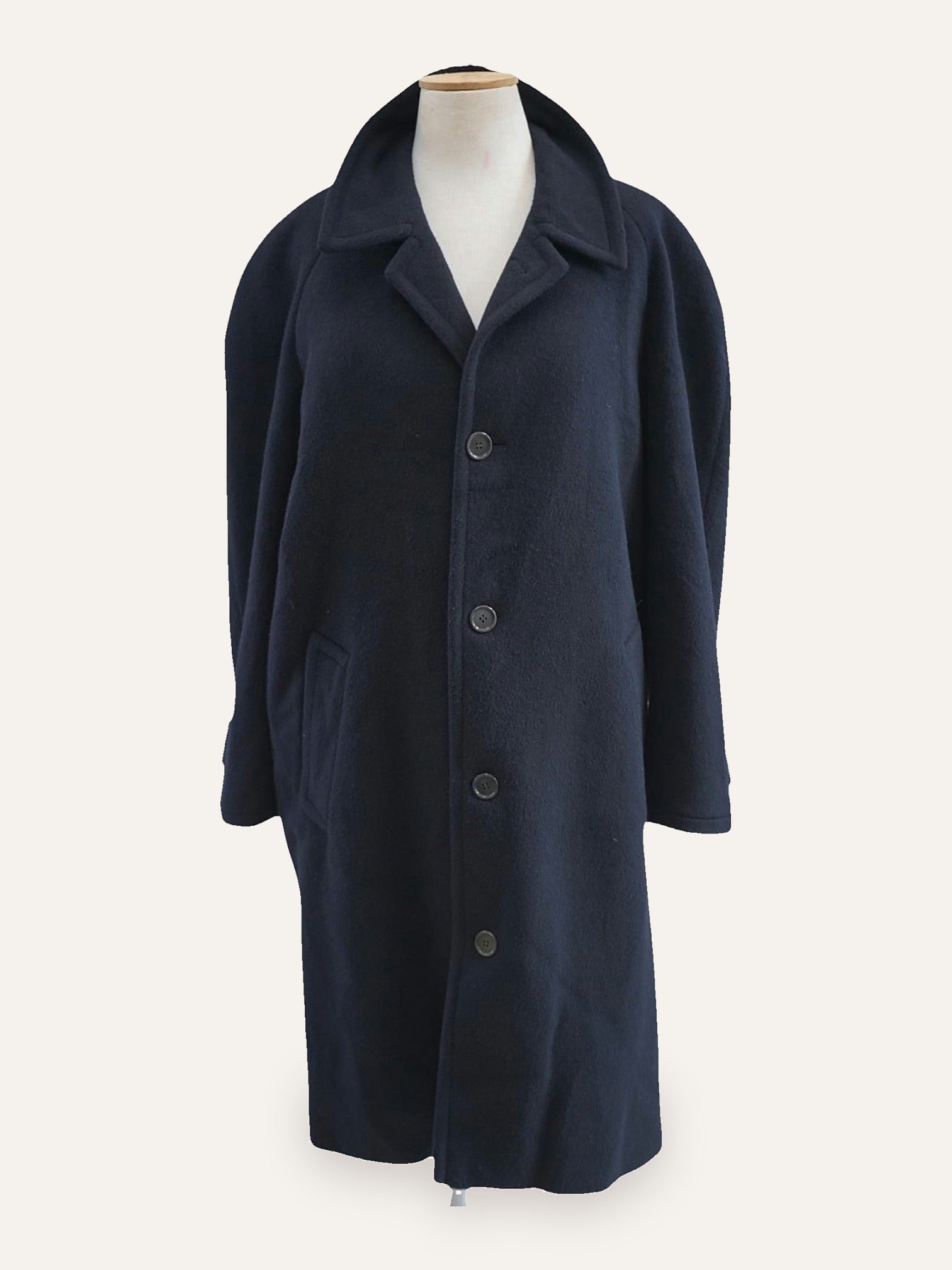 Italian Cashmere & Wool Raglan Coat