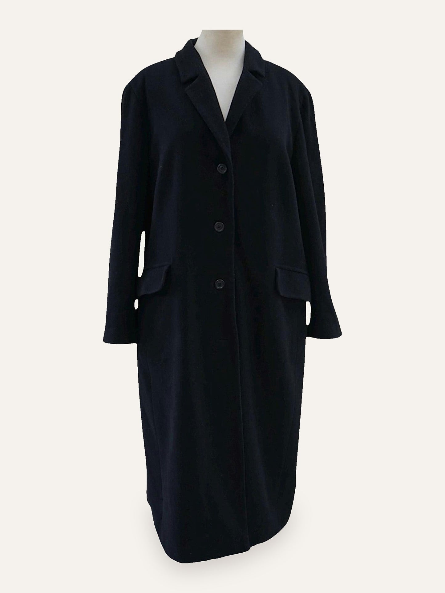 Y2k Cashmere & Wool Full Length Coat