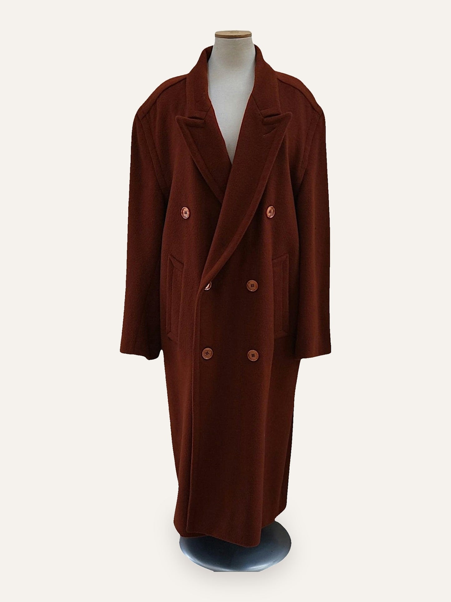 Nico Verhey Amsterdam Brick Wool Maxi Coat