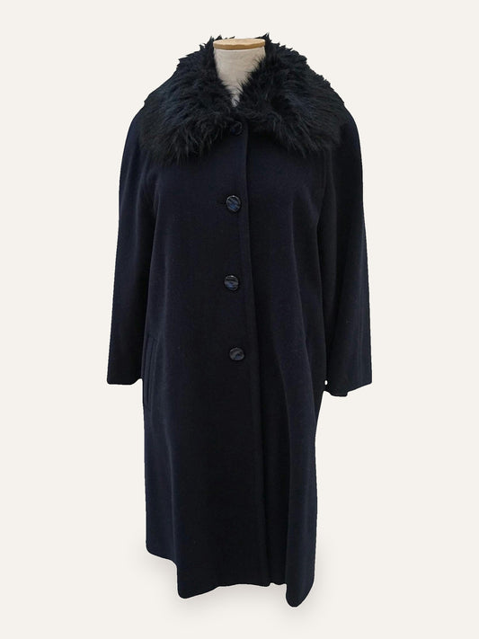 Alba Fornari Virgin Wool & Fur-Collar Coat